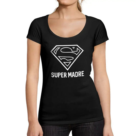 Women's Graphic T-Shirt Super Mother – Super Madre – Limited Edition Short Sleeve Tee-Shirt Vintage Birthday Gift Ladies Novelty