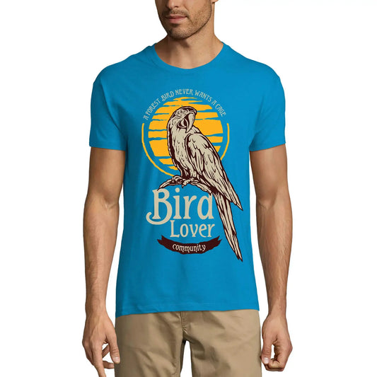 Men's Graphic T-Shirt Forest Tropical Bird - Bird Lovers Limited Edition Short Sleeve Tee-Shirt Vintage Birthday Gift Novelty