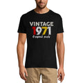 Men's Graphic T-Shirt Original Parts 1971 53rd Birthday Anniversary 53 Year Old Gift 1971 Vintage Eco-Friendly Short Sleeve Novelty Tee