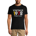 Men's Graphic T-Shirt Original Parts 1972 52nd Birthday Anniversary 52 Year Old Gift 1972 Vintage Eco-Friendly Short Sleeve Novelty Tee
