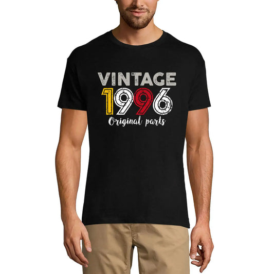 Men's Graphic T-Shirt Original Parts 1996 28th Birthday Anniversary 28 Year Old Gift 1996 Vintage Eco-Friendly Short Sleeve Novelty Tee