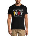 Men's Graphic T-Shirt Original Parts 1997 27th Birthday Anniversary 27 Year Old Gift 1997 Vintage Eco-Friendly Short Sleeve Novelty Tee