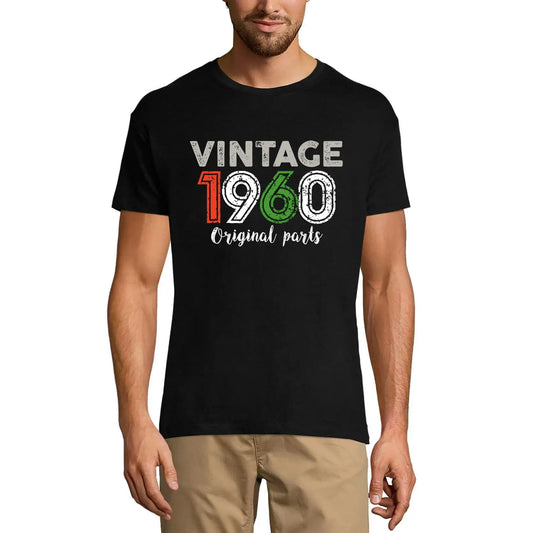 Men's Graphic T-Shirt Original Parts 1960 64th Birthday Anniversary 64 Year Old Gift 1960 Vintage Eco-Friendly Short Sleeve Novelty Tee