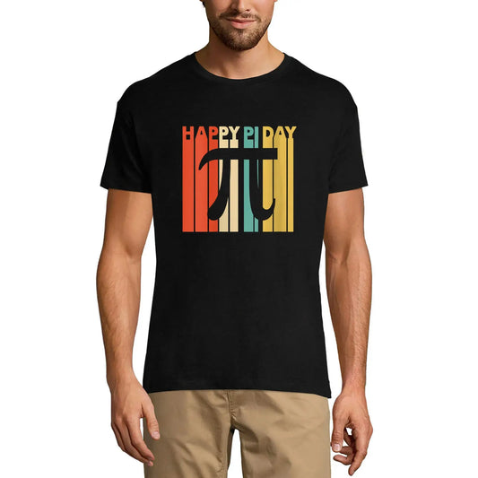 Men's Graphic T-Shirt Retro Happy Pi Day Math Lover Limited Edition Short Sleeve Tee-Shirt Vintage Birthday Gift Novelty