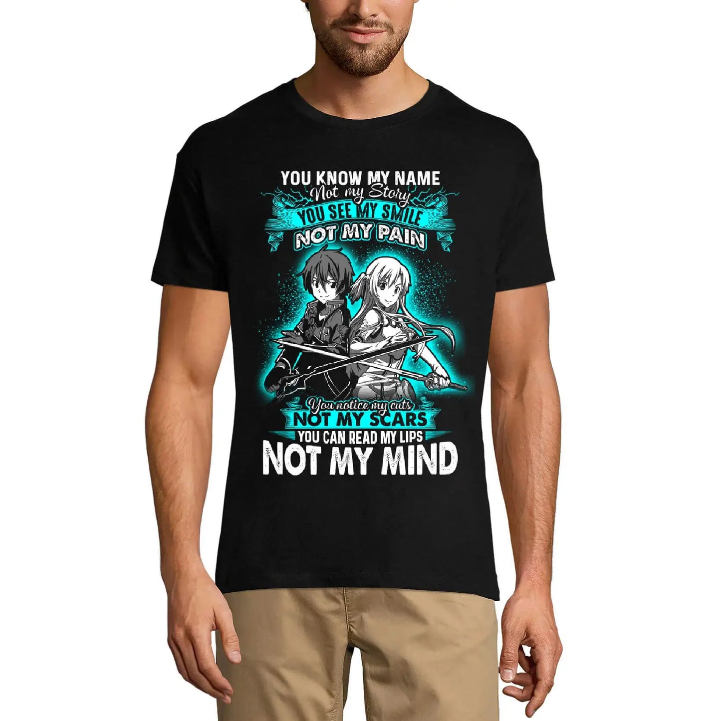 Men's Graphic T-Shirt You Know My Name Not My Story Limited Edition Short Sleeve Tee-Shirt Vintage Birthday Gift Novelty