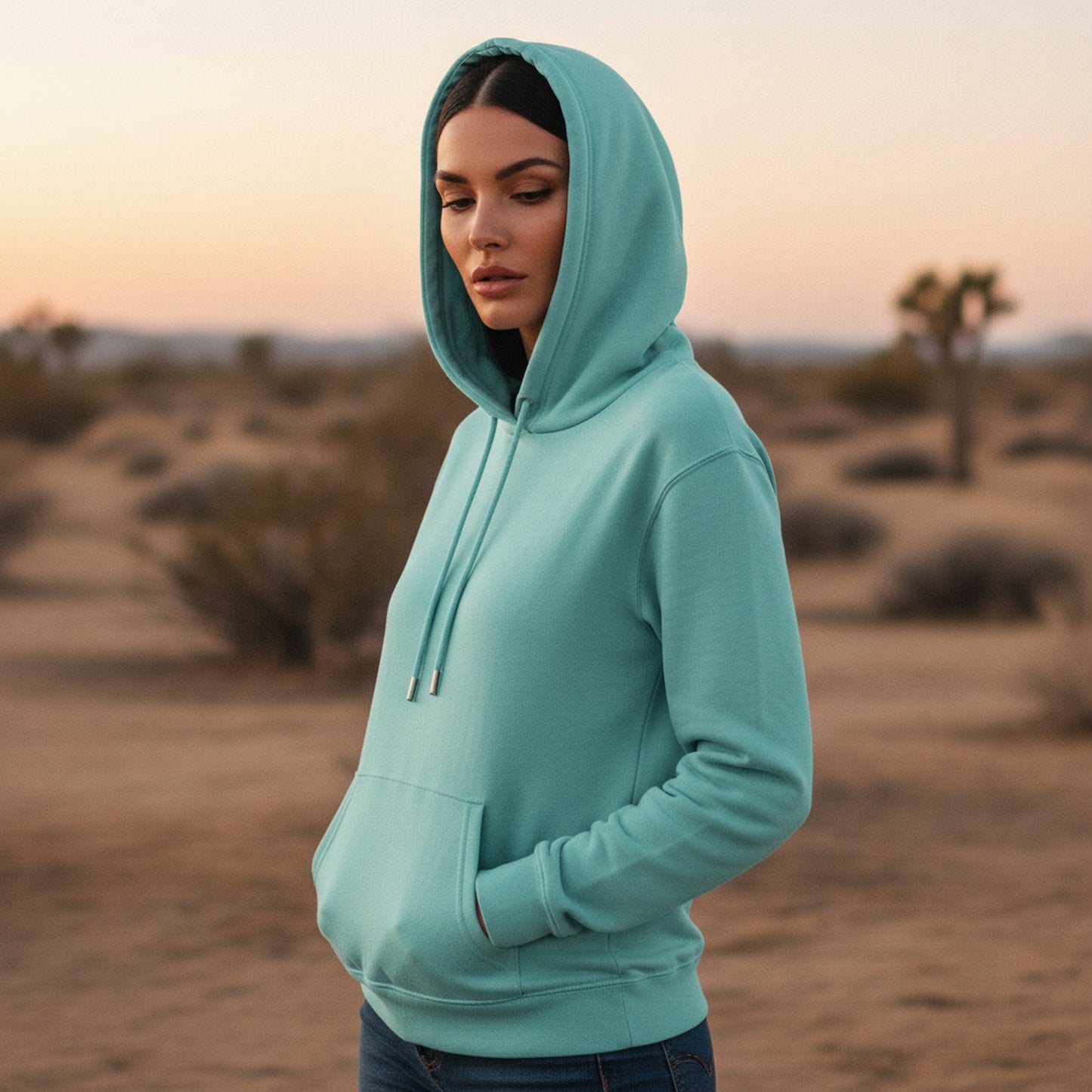 Condor 0022-295-CON — Editorial — Hood-up portrait