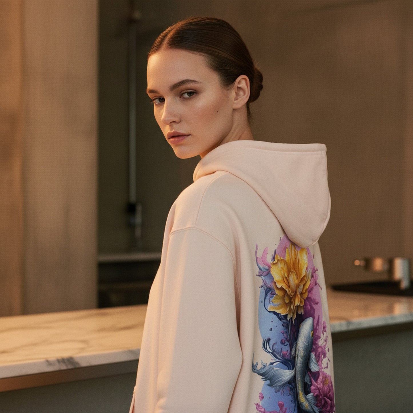 Condor 0011-143-CON — Editorial — Hood-up portrait