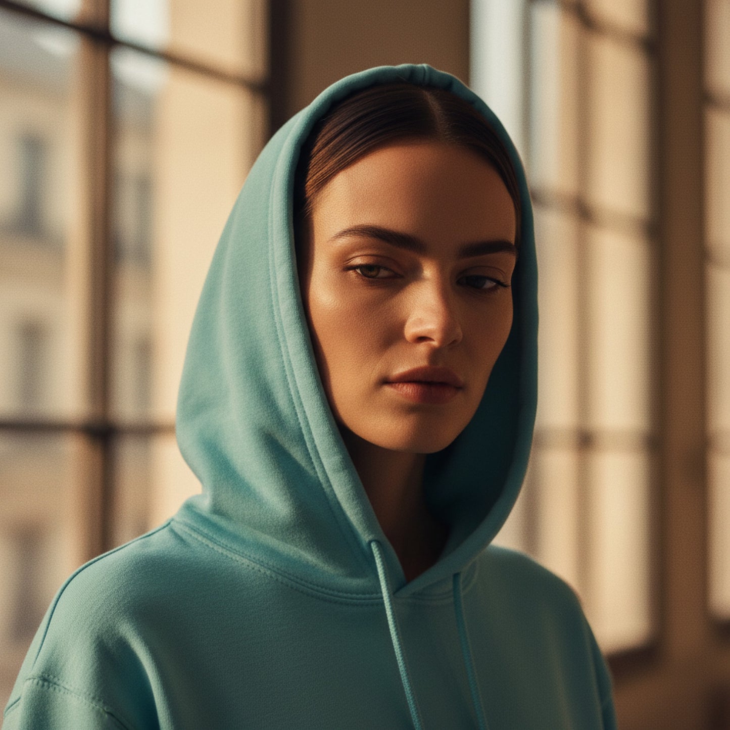 Condor 0007-295-CON — Editorial — Hood-up portrait