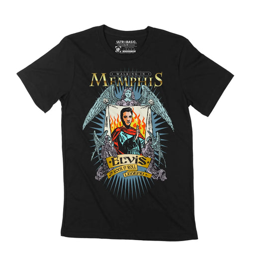 Men's Graphic T-Shirt Walking In Memphis Music Singer Limited Edition Short Sleeve Tee-Shirt Vintage Birthday Gift Novelty