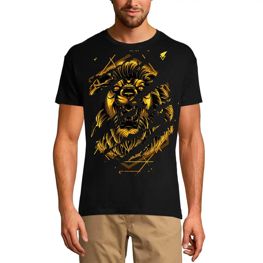 Men's Graphic T-Shirt Golden Lion - King Of Jungle Limited Edition Short Sleeve Tee-Shirt Vintage Birthday Gift Novelty
