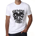 ULTRABASIC Men's Horoscope T-Shirt Gemini Skulls - Astrology Zodiac Sign Shirt