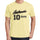 10, Authentic, Yellow, Men's Short Sleeve Round Neck T-shirt - ultrabasic-com