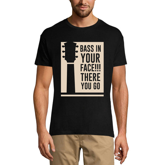 ULTRABASIC Men's Graphic T-Shirt Bass in Your Face - Artistic Shirt for Musican