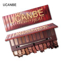 12 Colors Shimmer Matte Eyeshadow Eye Shadow Palette Cosmetic Brush Set