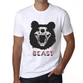 ULTRABASIC Herren-Grafik-T-Shirt Beast Skull – Bear Gruseliges Geschenk-Shirt für Männer