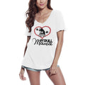 ULTRABASIC Women's T-Shirt Pitbull Mama Paw - Pitbull Mom Mother Dog Lover Tee Shirt for Ladies