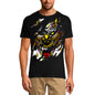 ULTRABASIC Men's Torn T-Shirt Angry Dog Totem - Colorful Vintage Shirt for Men