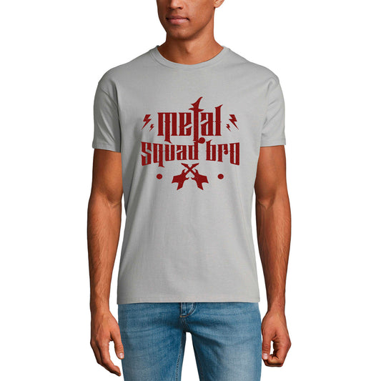 ULTRABASIC Men's Music T-Shirt Metal Squad Bro - Heavy Metal Rock Shirt for Musician