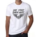 ULTRABASIC Men's Graphic T-Shirt Die First Then Quit - Motivational Skull Shirt