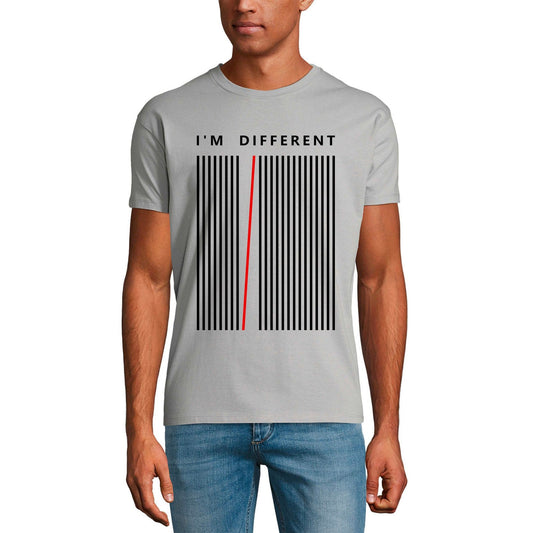 ULTRABASIC Graphic Men's Protest T-Shirt I'm Different - Patriotic Shirt - Barcode