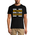 ULTRABASIC Graphic Men's T-Shirt Action Is Equal Success - Inspirational Work Shirt