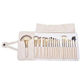 18pcs Make up Brush Set Professional Premium Synthetic Hair Wood Handle Essential Makeup Foundation Face Eyeshadow Eyebrow Liquid Brushes Kit with PU Travel Pouch