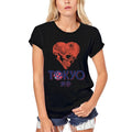 ULTRABASIC Women's Organic T-Shirt - Tokyo - Heart Skull Shirt for Women