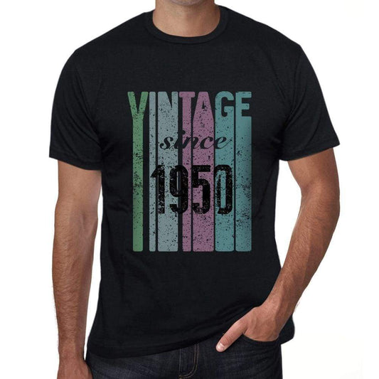 1950, Vintage Since 1950 Men's T-shirt Black Birthday Gift 00502 ultrabasic-com.myshopify.com