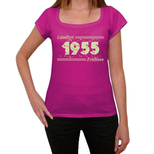1955 Limited Edition Star, Women's T-shirt, Pink, Birthday Gift 00384 ultrabasic-com.myshopify.com