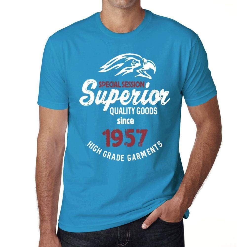 1957, Special Session Superior Since 1957 Mens T-shirt Blue Birthday Gift 00524 - Ultrabasic