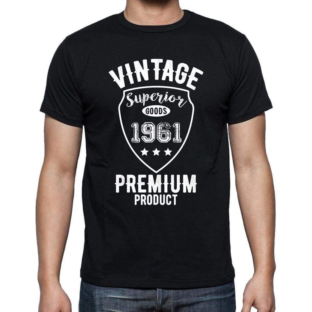 1961 Vintage superior, black, Men's Short Sleeve Round Neck T-shirt 00102 - ultrabasic-com