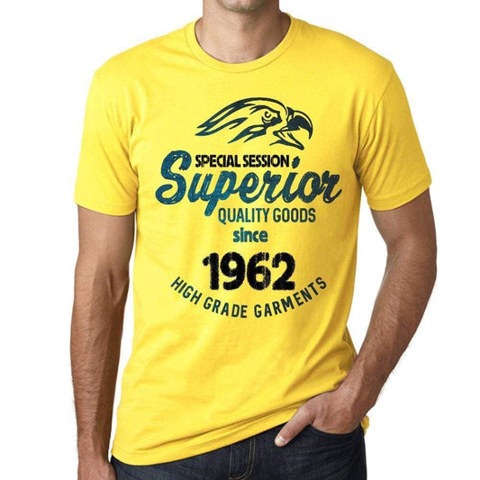 1962, Special Session Superior Since 1962 Mens T-shirt Yellow Birthday Gift 00526 - ultrabasic-com