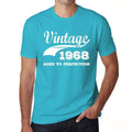 1968 Vintage Aged to Perfection, Blue, Men's Short Sleeve Round Neck T-shirt 00291