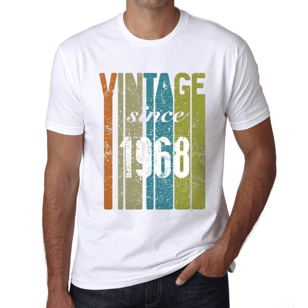 1968, Vintage Since 1968 Men's T-shirt White Birthday Gift 00503 - Ultrabasic