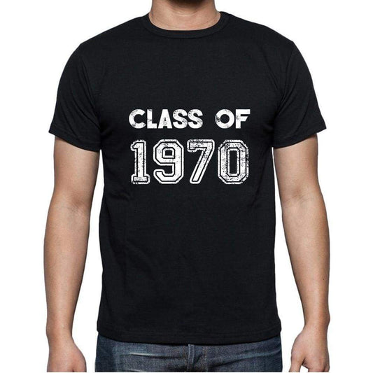 1970, Class of, black, Men's Short Sleeve Round Neck T-shirt 00103 - ultrabasic-com