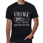 1971 Aging Like a Fine Wine Men's T-shirt Black Birthday Gift 00458 - ultrabasic-com