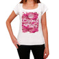 1973, Printed birthday, white, Women's Short Sleeve Round Neck T-shirt 00284 - ultrabasic-com