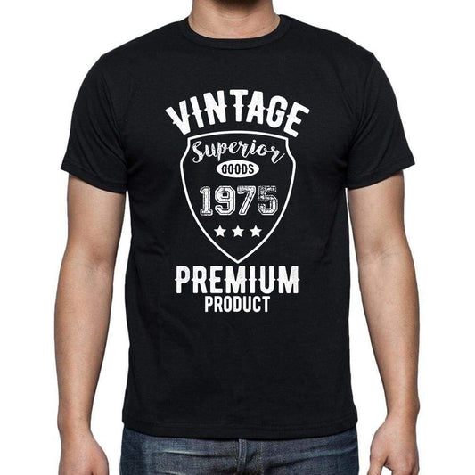 1975 Vintage superior, black, Men's Short Sleeve Round Neck T-shirt 00102 - ultrabasic-com