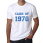 1978, Class of, white, Men's Short Sleeve Round Neck T-shirt 00094 - ultrabasic-com