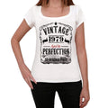1979 Vintage Aged to Perfection Women's T-shirt White Birthday Gift 00491