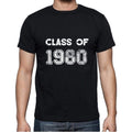 1980, Class of, black, Men's Short Sleeve Round Neck T-shirt 00103