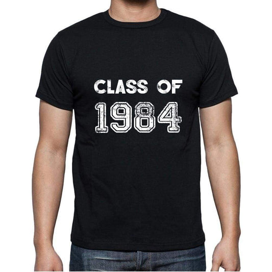 1984, Class of, black, Men's Short Sleeve Round Neck T-shirt 00103 - ultrabasic-com