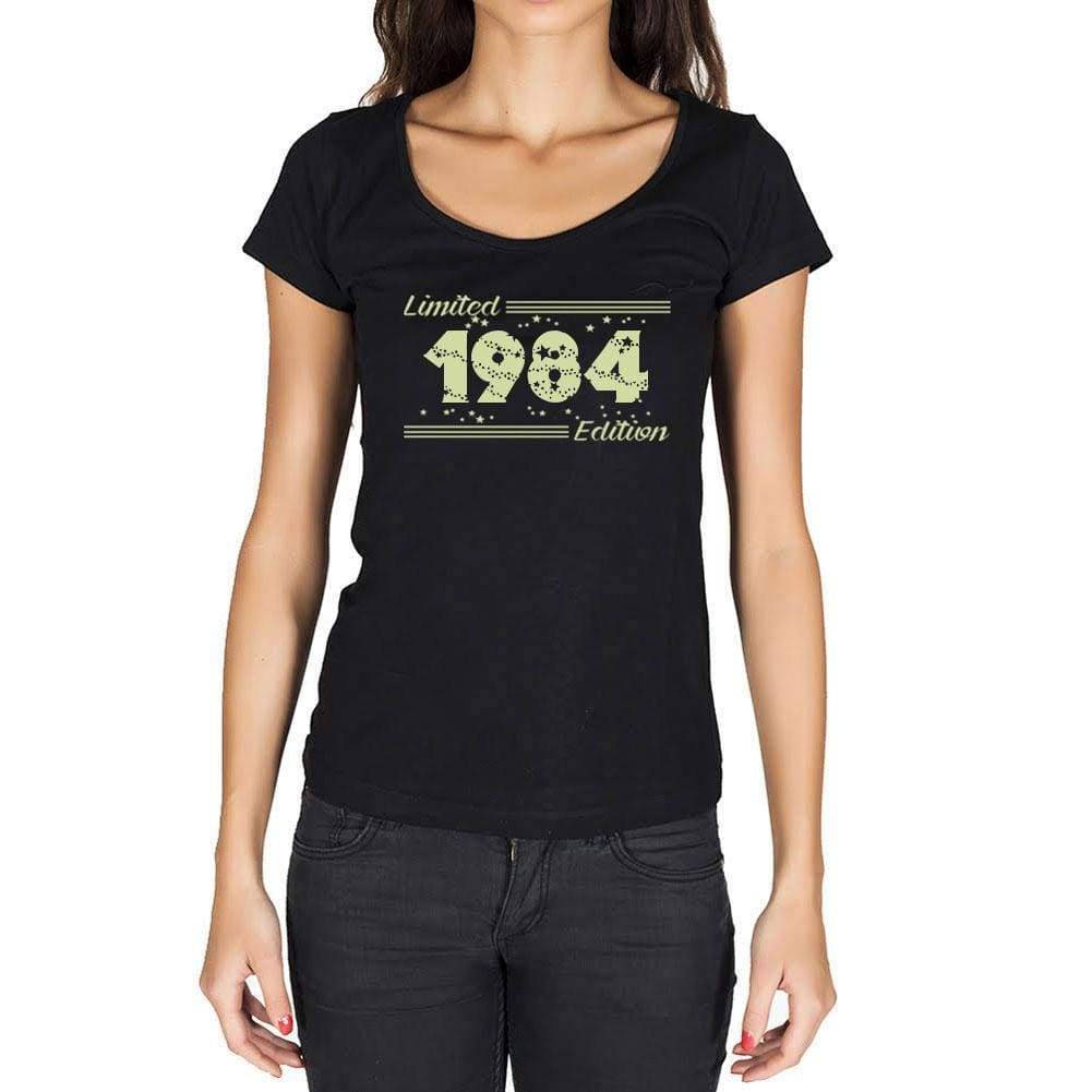 1984 Limited Edition Star, Women's T-shirt, Black, Birthday Gift 00383 - ultrabasic-com