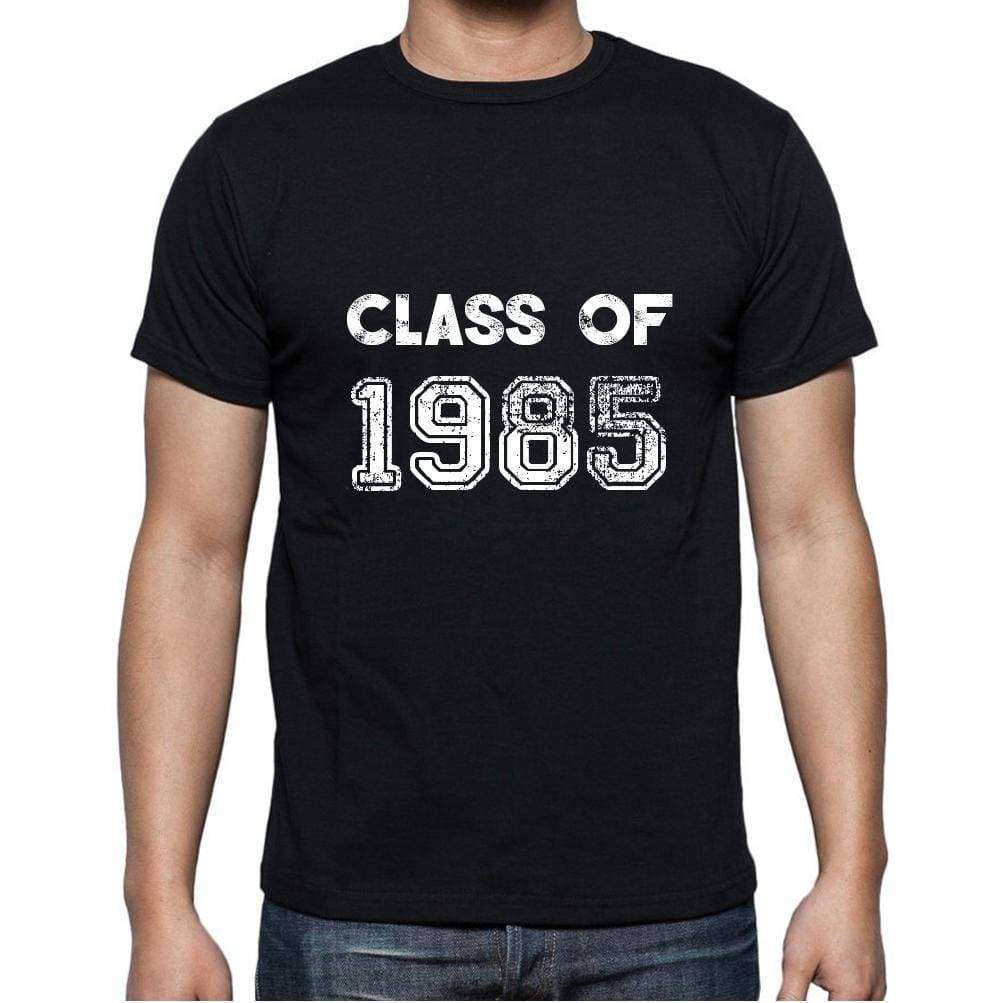 1985, Class of, black, Men's Short Sleeve Round Neck T-shirt 00103 - ultrabasic-com