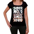 1988, Super No.1 Since 1988 Women's T-shirt Black Birthday Gift 00506