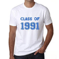 1991, Class of, white, Men's Short Sleeve Round Neck T-shirt 00094