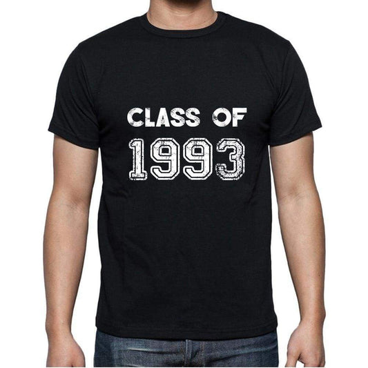 1993 Class Of Black Mens Short Sleeve Round Neck T-Shirt 00103 - Black / S - Casual