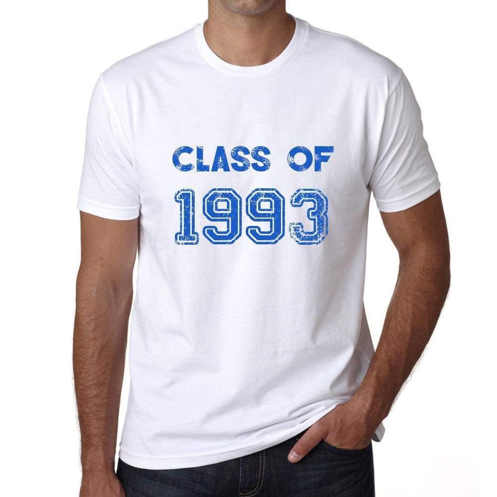 1993 Class Of White Mens Short Sleeve Round Neck T-Shirt 00094 - White / S - Casual