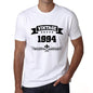 1994 Vintage Year White Mens Short Sleeve Round Neck T-Shirt 00096 - White / S - Casual