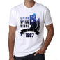 1997 Living Wild Since 1997 Mens T-Shirt White Birthday Gift 00508 - White / Xs - Casual